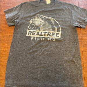 Realtree Fishing Charcoal Tee